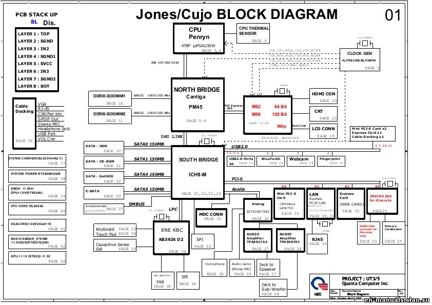 Hp Pavilion Dv6 Dv7 Amd Quanta Ut12 Discrete Rev 1a Schematics Alisaler Com